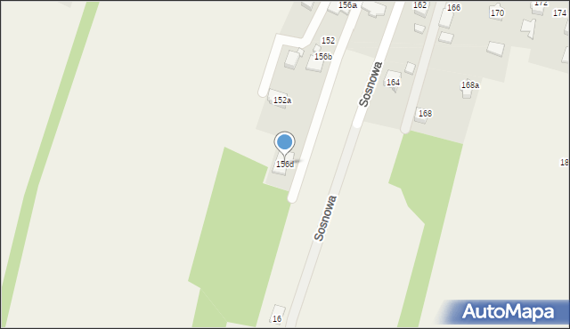 Skrzyszów, Powstańców Śląskich, 156d, mapa Skrzyszów