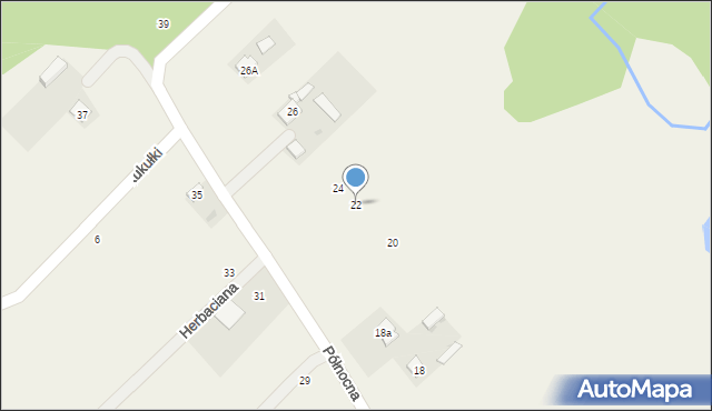 Skuły, Północna, 22, mapa Skuły