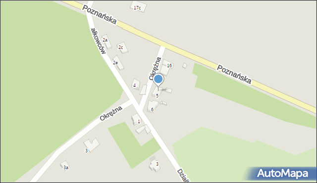 Skwierzyna, Poznańska, 19, mapa Skwierzyna