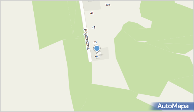 Słabomierz, Poprzeczna, 47, mapa Słabomierz