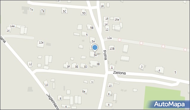 Ślesin, Polna, 3A, mapa Ślesin