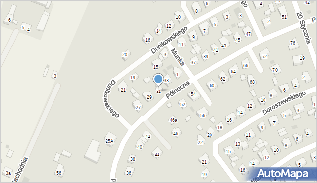 Ślesin, Północna, 31, mapa Ślesin