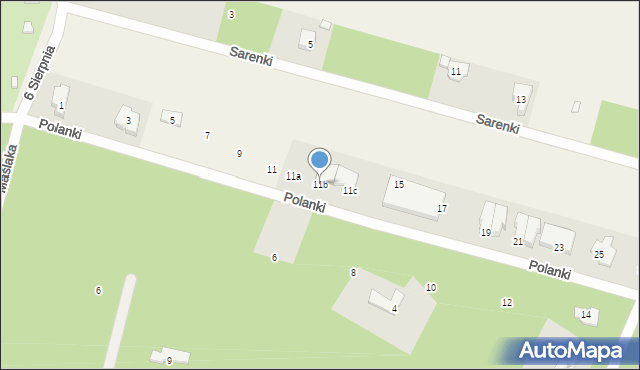 Słomin, Polanki, 13, mapa Słomin