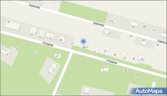 Słomin, Polanki, 29, mapa Słomin