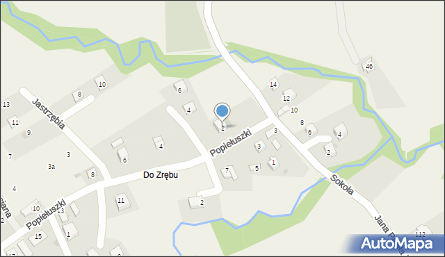 Słotwina, Popiełuszki Jerzego, bł. ks., 2, mapa Słotwina