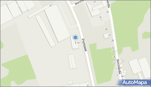 Słupsk, Portowa, 7, mapa Słupska