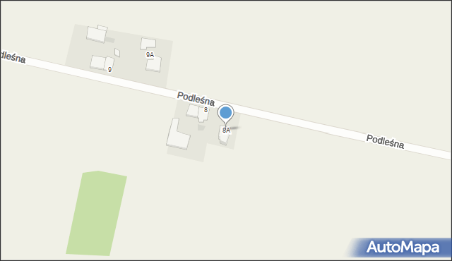 Smarchowice Wielkie, Podleśna, 8A, mapa Smarchowice Wielkie