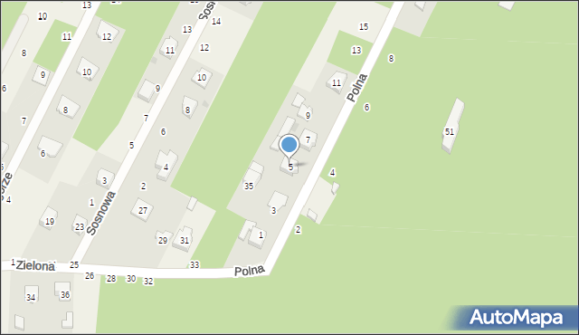 Smardzewice, Polna, 5, mapa Smardzewice