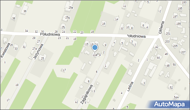 Smardzewice, Południowa, 11a, mapa Smardzewice