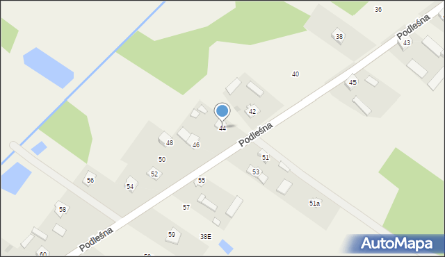 Śmietanki, Podleśna, 44, mapa Śmietanki