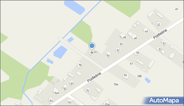 Śmietanki, Podleśna, 56, mapa Śmietanki