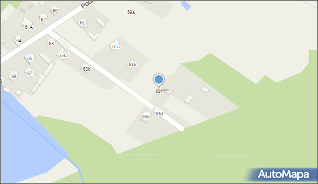 Śmietanki, Podleśna, 61f, mapa Śmietanki