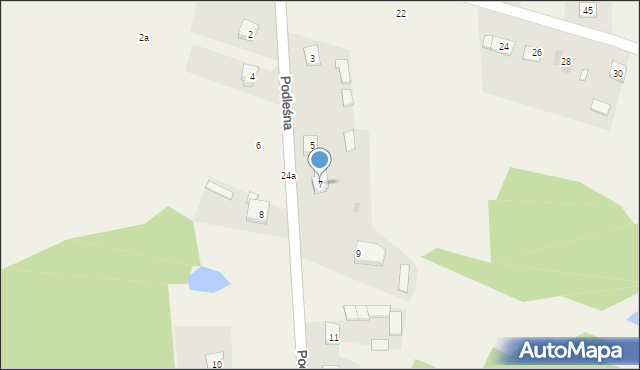 Śmietanki, Podleśna, 7, mapa Śmietanki