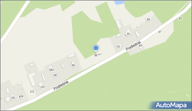 Śmietanki, Podleśna, 94, mapa Śmietanki