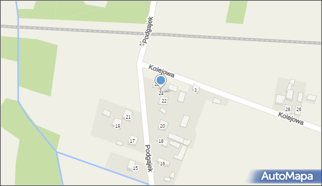 Smogorzów, Podgajek, 24, mapa Smogorzów