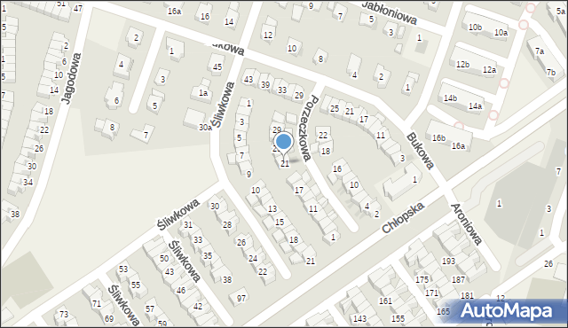 Smolec, Porzeczkowa, 21, mapa Smolec