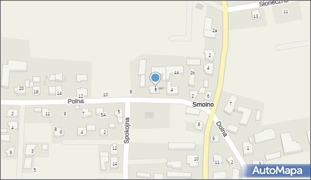 Smolno, Polna, 6, mapa Smolno