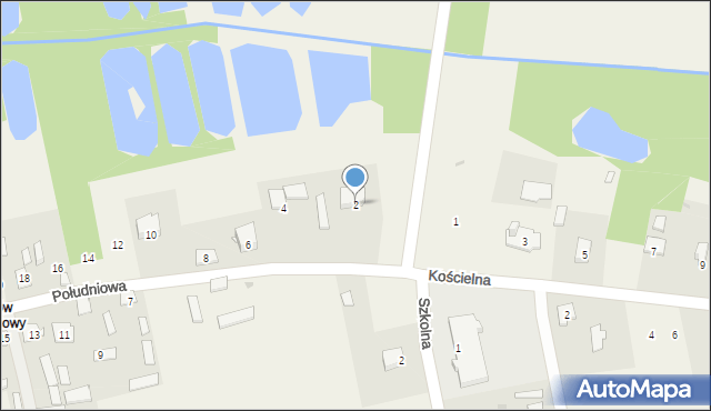 Snopków, Południowa, 2, mapa Snopków