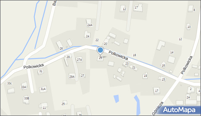 Sobin, Polkowicka, 25, mapa Sobin
