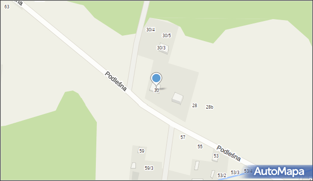 Sobolewo, Podleśna, 30, mapa Sobolewo