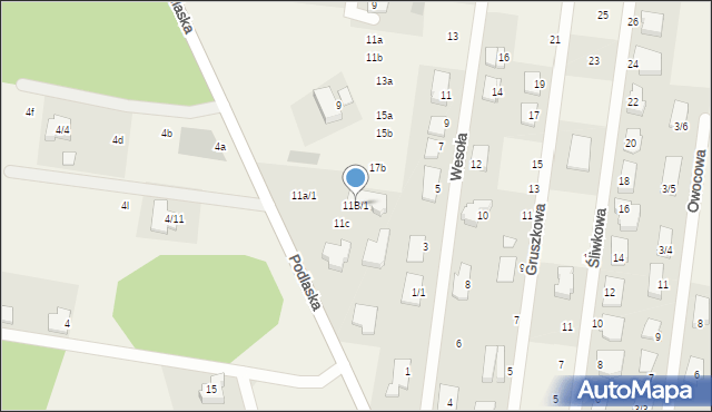 Sobolewo, Podlaska, 11B/1, mapa Sobolewo
