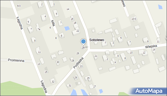 Sobolewo, Podlaska, 24, mapa Sobolewo
