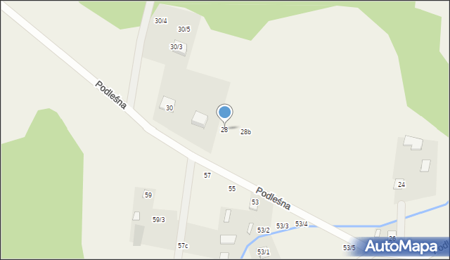 Sobolewo, Podleśna, 28, mapa Sobolewo