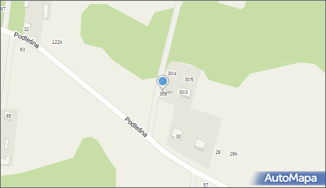 Sobolewo, Podleśna, 30b, mapa Sobolewo