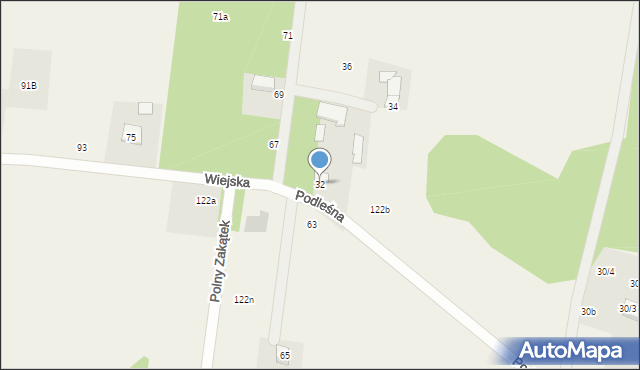 Sobolewo, Podleśna, 32, mapa Sobolewo