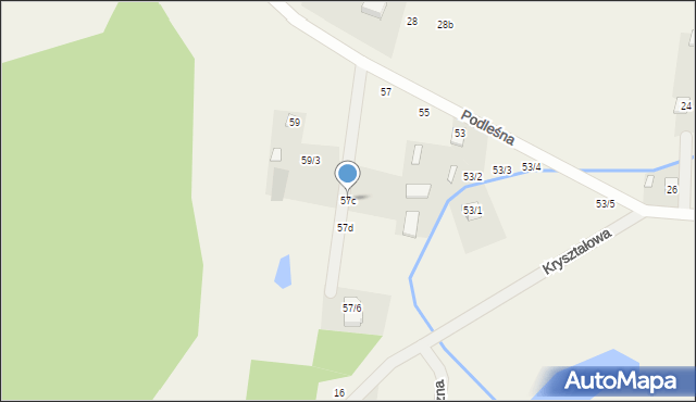 Sobolewo, Podleśna, 57c, mapa Sobolewo