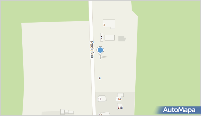 Sobolewo, Podleśna, 7, mapa Sobolewo