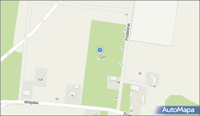 Sobolewo, Podleśna, 71a, mapa Sobolewo