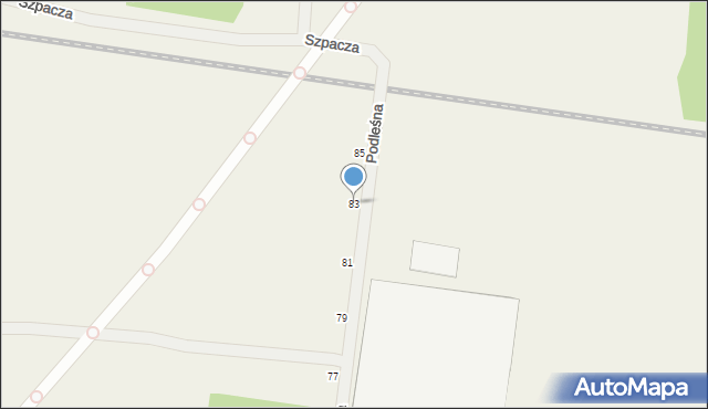 Sobolewo, Podleśna, 83, mapa Sobolewo