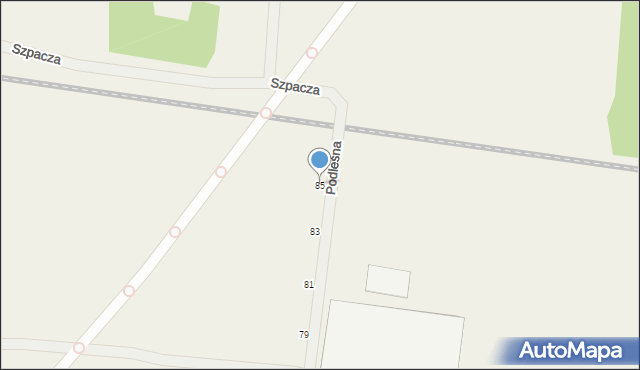 Sobolewo, Podleśna, 85, mapa Sobolewo