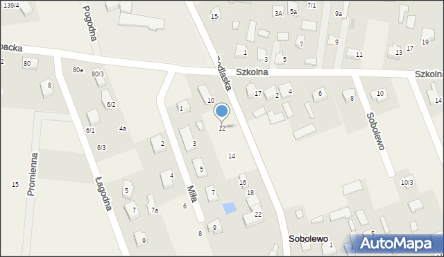Sobolewo, Podlaska, 12, mapa Sobolewo