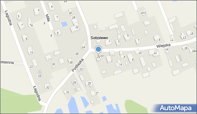 Sobolewo, Podlaska, 21, mapa Sobolewo