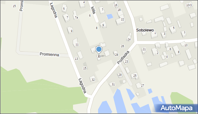 Sobolewo, Podlaska, 30, mapa Sobolewo