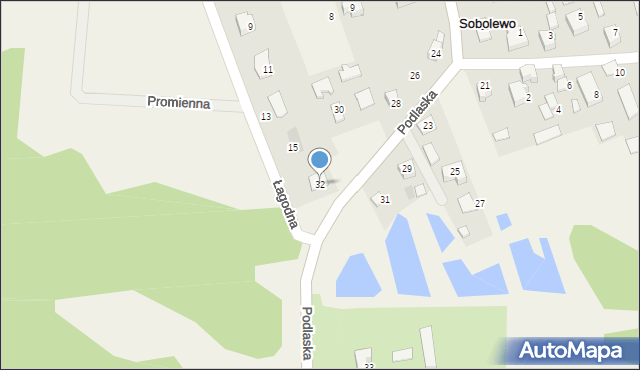Sobolewo, Podlaska, 32, mapa Sobolewo