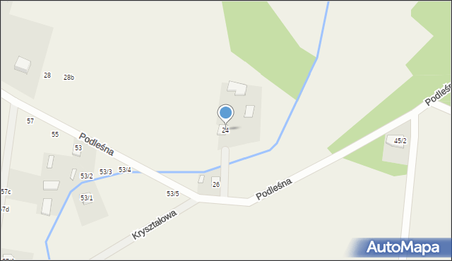 Sobolewo, Podleśna, 24, mapa Sobolewo