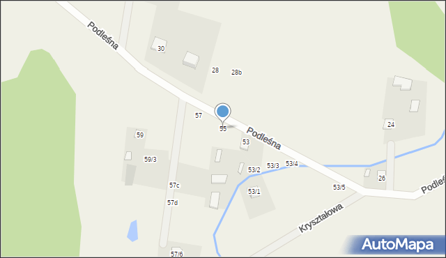 Sobolewo, Podleśna, 55, mapa Sobolewo
