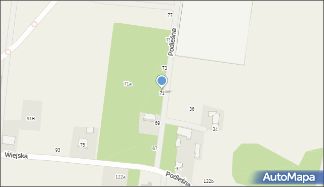 Sobolewo, Podleśna, 71, mapa Sobolewo