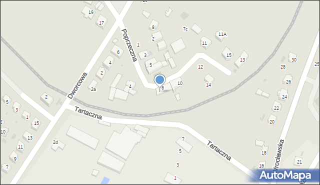 Sobótka, Poprzeczna, 8, mapa Sobótka