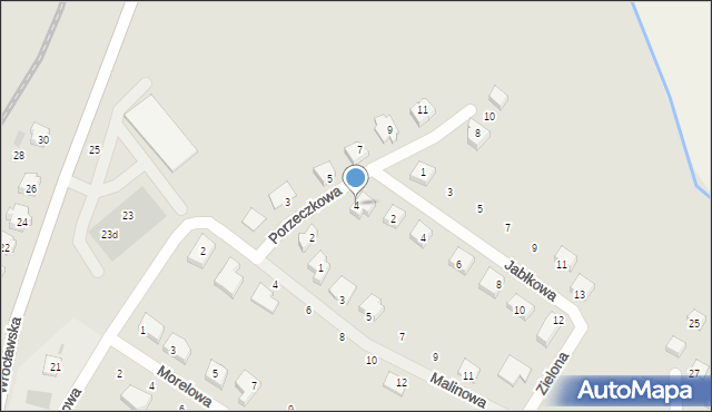 Sobótka, Porzeczkowa, 4, mapa Sobótka