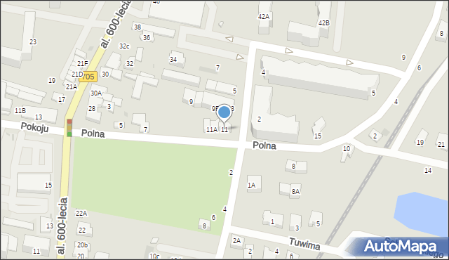 Sochaczew, Polna, 11, mapa Sochaczew