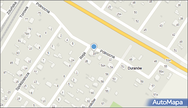 Sochaczew, Północna, 10, mapa Sochaczew