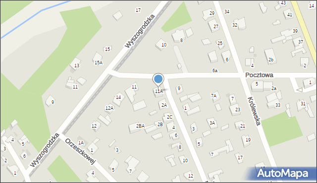 Sochaczew, Pocztowa, 11A, mapa Sochaczew