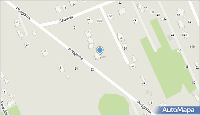 Sochaczew, Podgórna, 3, mapa Sochaczew