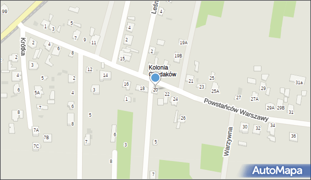 Sochaczew, Powstańców Warszawy, 20, mapa Sochaczew