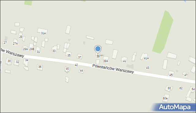 Sochaczew, Powstańców Warszawy, 39, mapa Sochaczew