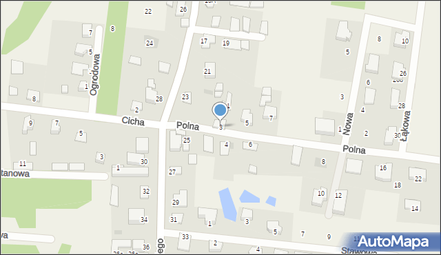 Sochonie, Polna, 3, mapa Sochonie